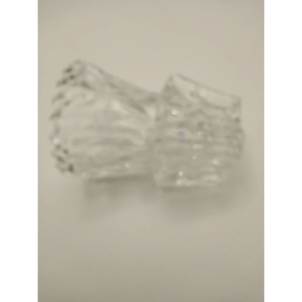 Vintage Kristal Zajecar 24% Lead Crystal Toothpick Holder Mini Bud Vase Yugoslav